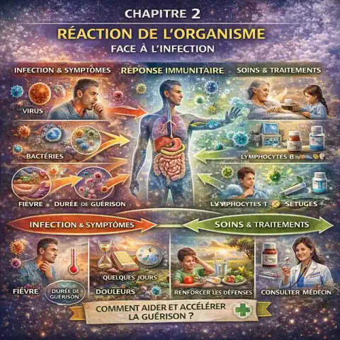 Réactions de l'organisme face à l'infection