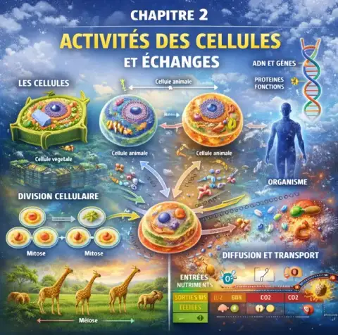 Activités des cellules et échanges