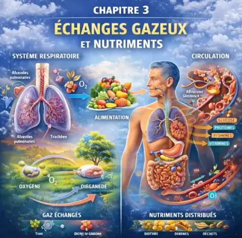 Échanges gazeux et nutriments